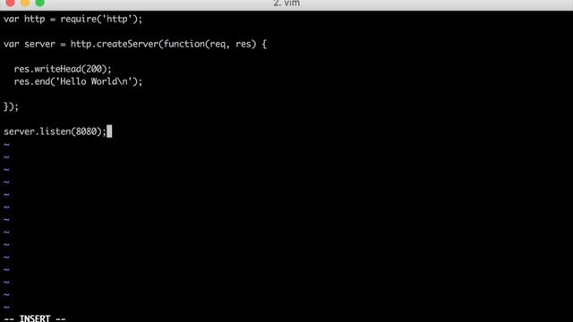 "Hello World" in Node.js смотреть онлайн