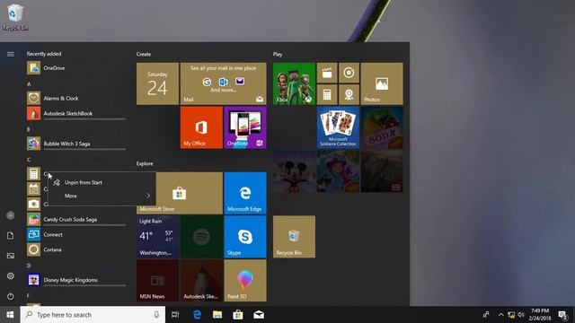 How to Enable or Disable Context Menus in the Start Menu in Windows 10 (Tutorial) смотреть онлайн