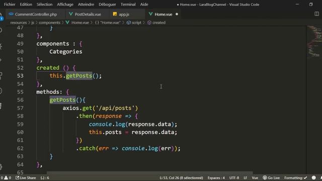 Blog ب #laravel & #vuejs (إضافة ل pagination) | DARIJA смотреть онлайн
