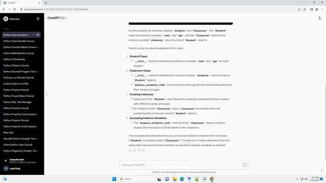 python access instance variable from another class смотреть онлайн