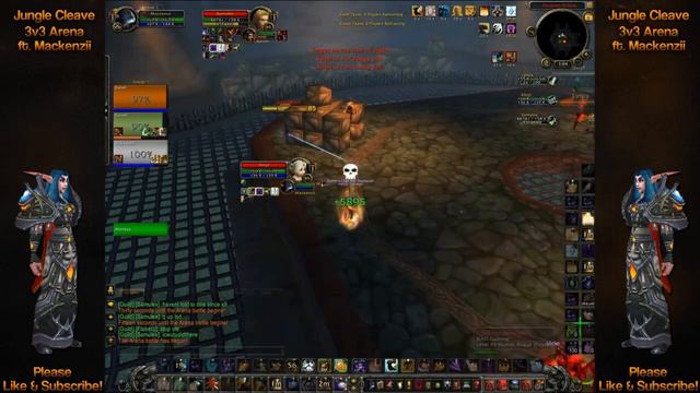 World Of Warcraft: Jungle Cleave 3v3 Arena Disc PoV Ft. Gladiator Mackenzii (Gameplay/Commentary)