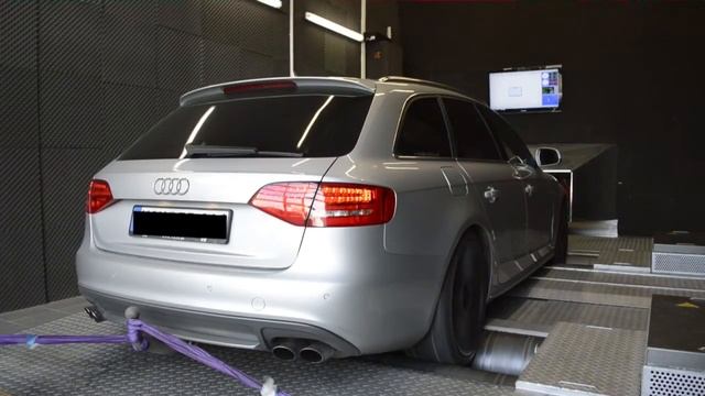 Audi S4 3.0 TFSI 333PS @ 424PS von Kuzka Performance Softwareoptimierung auf Allradprüfstand смотреть онлайн
