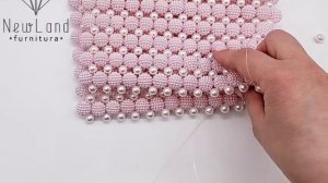 Мастер класс - комбинированная сумочка из шамбалы и жемчужных бусин