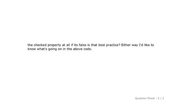 jQuery : checkbox set to checked = false not working смотреть онлайн