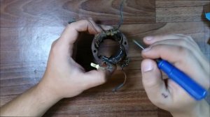 Перемотка статора коллекторного двигателя часть 1