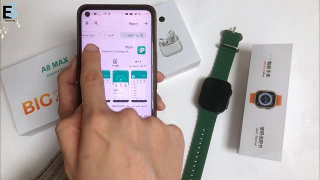 طريقة شبك ساعة WATCH 8 ULTRA مع اجهزة الاندرويد؟ || اعداداتها ما فيها بلوتوث! || FitPro APP смотреть онлайн