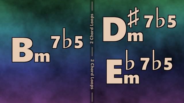 Bm7b5 to Ebm7b5 (D#7b5) Backing Track смотреть онлайн