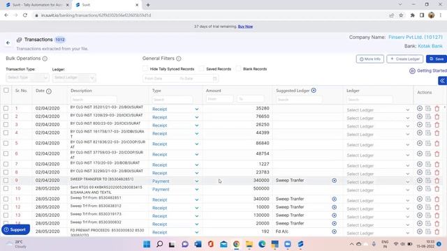 How to import PDF/Excel Bank statement into Tally with 10X speed ||Suvit App||Entries on Cloud смотреть онлайн