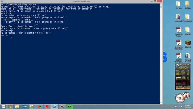 Escape Characters - Python: Tutorial 26 смотреть онлайн