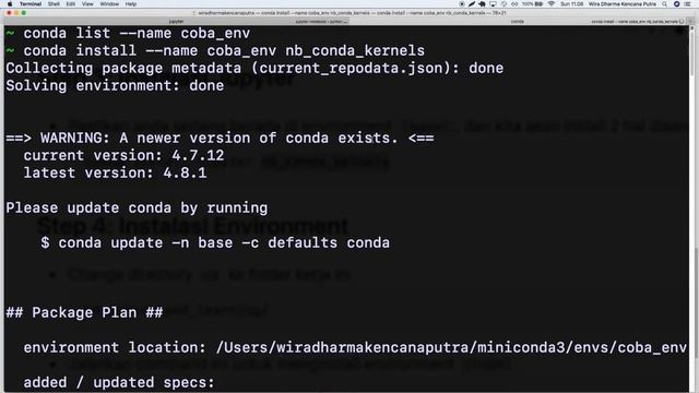 S1E7 | Kerja dengan rapi menggunakan Conda Environment | Pengantar Data Science смотреть онлайн