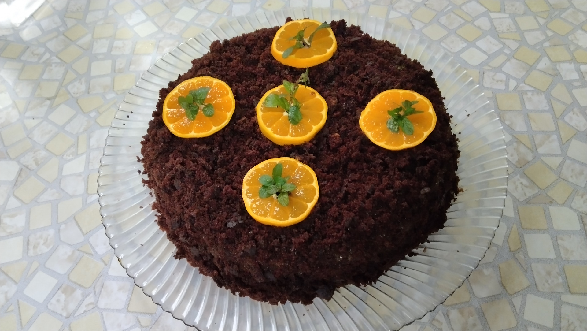 Шоколадный торт мандаринка смотреть онлайн