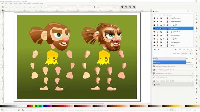 Inkscape Tutorial - Game Art & Character Design - Refine an Game Character Concept [part 2] смотреть онлайн