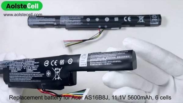 Replacement battery for Acer AS16A5K AS16B8J (2800mAh 4 cells & 5600mAh 6 cells)