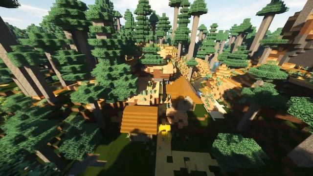Minecraft Java 1.14.4 Aldea de taiga extra grande Semilla de comunidad semilla/seed смотреть онлайн