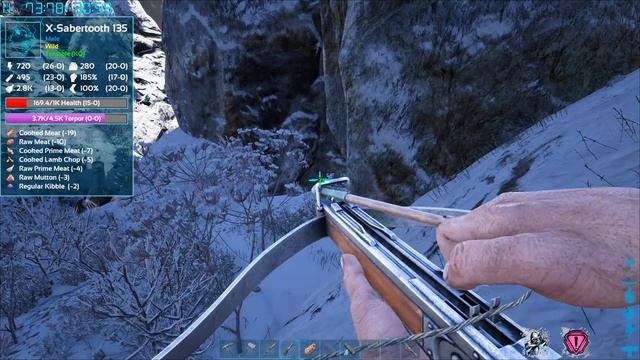 Arctic Adventure to Tame an X-SABERTOOTH TIGER! | ARK Survival Evolved Genesis DLC #8 смотреть онлайн