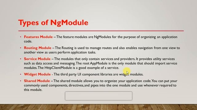 Angular Interview : What types of ngmodule in angular смотреть онлайн