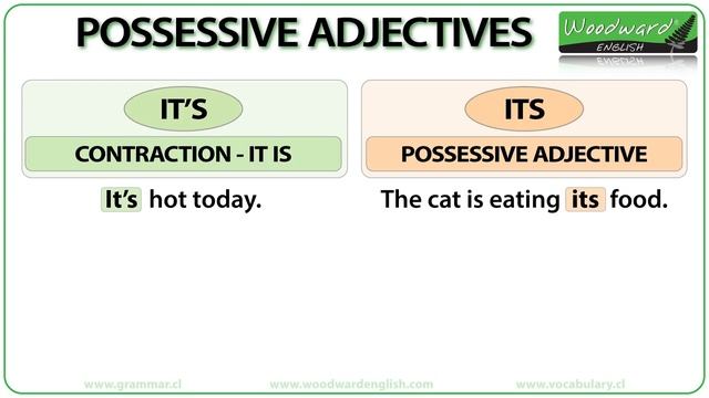 Possessive Adjectives In English - Grammar Lesson