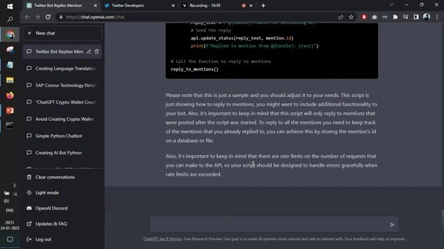 Build a X (Twitter) bot with ChatGPT: Automatically reply to mentions in minutes смотреть онлайн