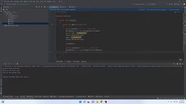 StringReader and StringWriter смотреть онлайн