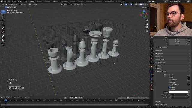 Modeling a Chess Set That Works in 2D and 3D смотреть онлайн