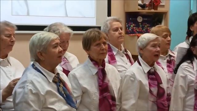 Выступления хора на Вечере в городской библиотеке им. М. Дудина смотреть онлайн