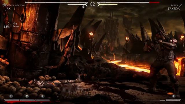 Mortal Kombat X - Jax vs Takeda WITH FATALITY MOVE! смотреть онлайн