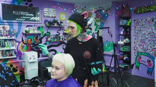 Окрашивание волос ЗЕЛЁНКОЙ ? смотреть онлайн