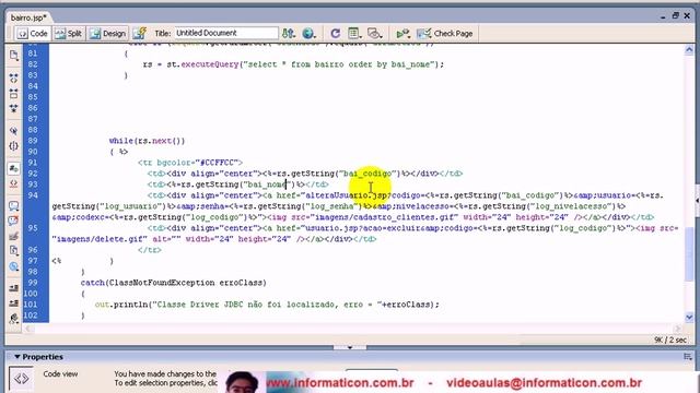 aula 84 java ee Criando pagina JSP de bairro смотреть онлайн