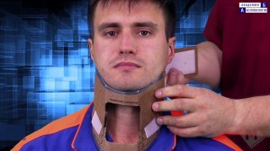 Наложение транспортной шины - воротника однократного применения