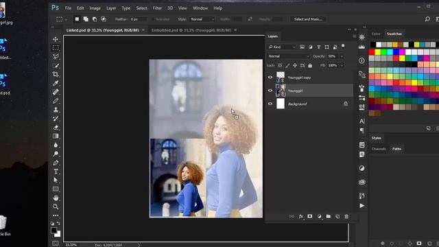 The Difference Between Linked and Embedded Smart Object Layers in Photoshop смотреть онлайн