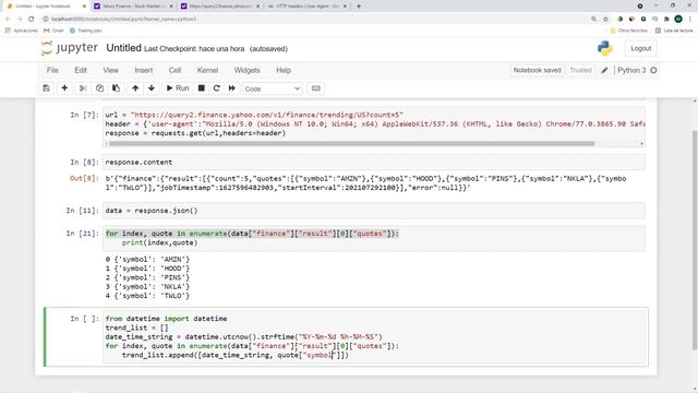 Algorithmic Trading - Scrape Trending Stocks and Cryptocurrencies from Yahoo with Python смотреть онлайн