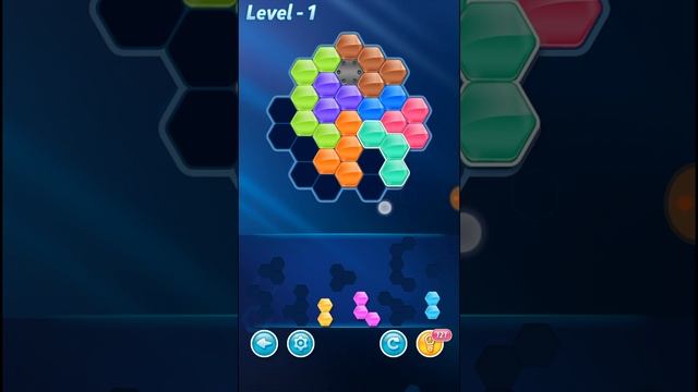 Block Hexa Puzzle Hero Level 1 Walkthrough смотреть онлайн