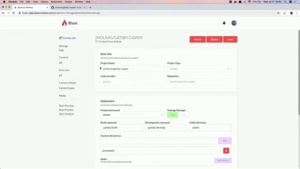 Blazing fast sites using Blaze, a Git-based CMS