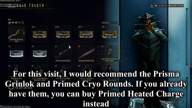 WARFRAME - Baro 02/08/2019 Inventory (Prisma Grinlok and Primed Cryo Rounds) смотреть онлайн