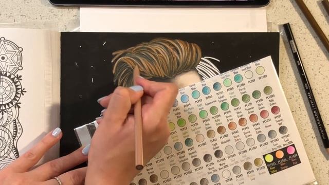 Процесс раскрашивания Хюгге стилизация - Обложка книги Запах Фиалки Иван Охлобыстин смотреть онлайн