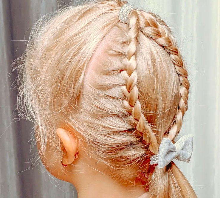 Ленивые прически в школу / Простые прически на длинные волосы смотреть онлайн