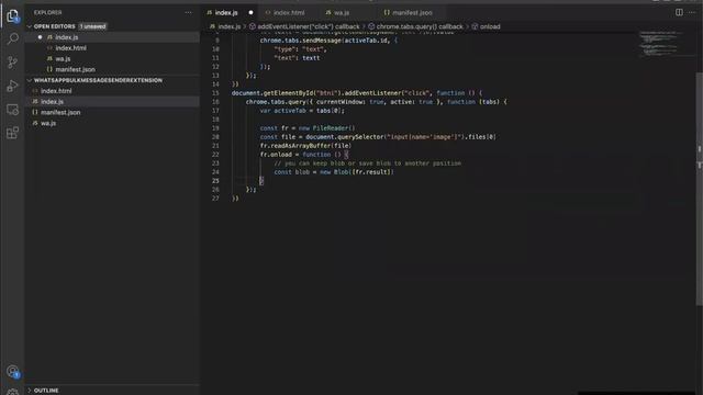 Chrome Extension Class 10 - building WhatsApp web bulk message sender bot смотреть онлайн