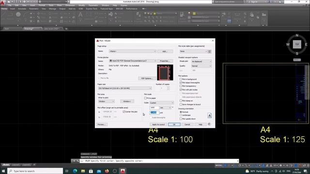 Autocad การสร้างกรอบหน้ากระดาษมาตราส่วนต่างๆ สำหรับการสั่งพิมพ์งาน смотреть онлайн
