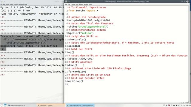 TurtlePython1 mit IDLE3 смотреть онлайн