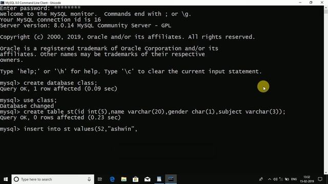 CBSE CLASS 11 MY SQL CREATING DATABASE смотреть онлайн