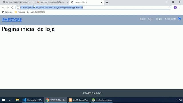 PHP Webstore #018 CONFIRMAÇÃO DO EMAIL E TESTES смотреть онлайн