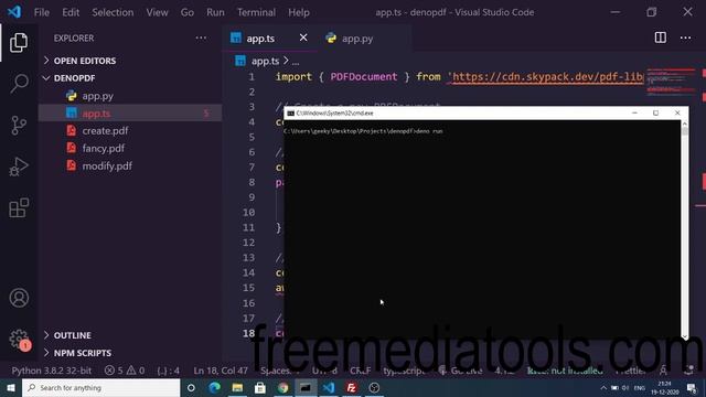 Deno TypeScript to Create PDF Files Using PDF-LIB Library Full Tutorial with Example смотреть онлайн