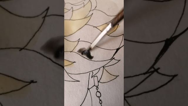 Рисование Кадзуторы Ханемии акварелью. Видео снятое в тик ток на аккаунт _._.__anime__._._ смотреть онлайн