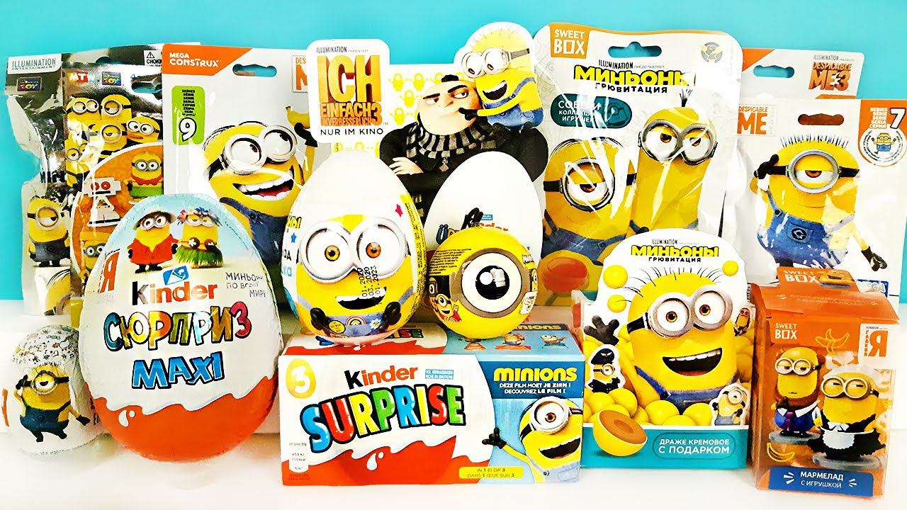 МИНЬОНЫ 2020 СЮРПРИЗ Mix! ГРЮВИТАЦИЯ, игрушки, мультик ГАДКИЙ Я Sweet Box, Kinder Surprise Unboxing