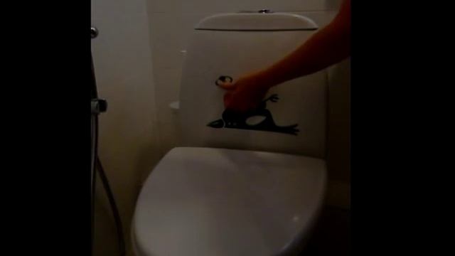 Как наклеить наклейку для туалета смотреть онлайн