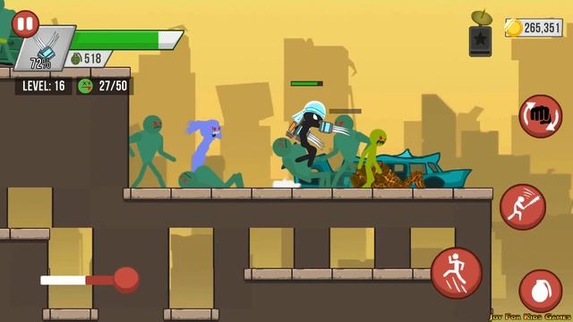 Stickman Zombie Shooter - STICKMAN VS BOSS VS ARMY ZOMBIES | Android iOS Gameplay смотреть онлайн