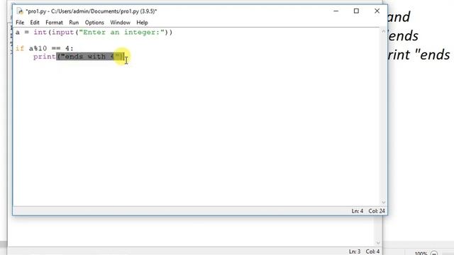 #36 Program to take an integer a as an input and check whether it ends with 4 or 8 | Class 11 CBSE смотреть онлайн