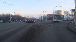 Кемерово. Автобус 27 - "Комсомольский". Bus route 27, destination - "Komsomolski"