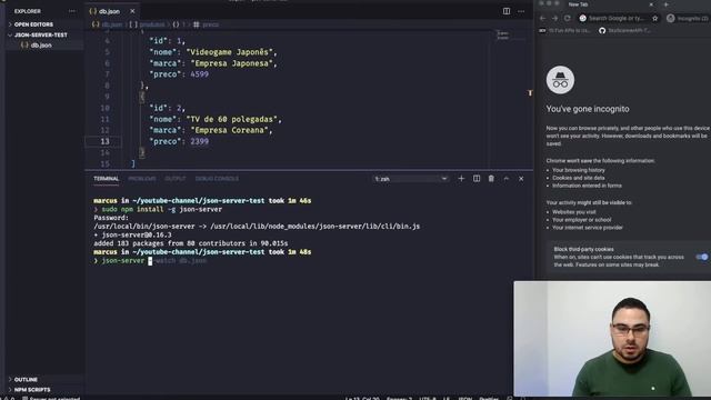 #DicaDoMP - Construindo uma API Fake (Mock) com o JSON-Server смотреть онлайн