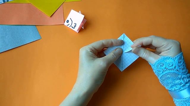 Рыбка из бумаги квадратная оригами . смотреть онлайн